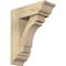 Ekena Millwork Merced Traditional Rough Sawn Bracket w/ Offset Brace, Douglas Fir, 6"W x 16"D x 20"H BKT0604X16X20MRC01RDF - alternate 1